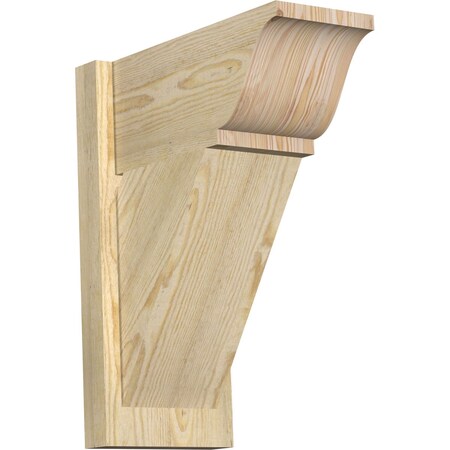 Ekena Millwork Traditional Traditional Rough Sawn Outlooker, Douglas Fir, 8"W x 16"D x 20"H OUT08X16X20TRA01RDF